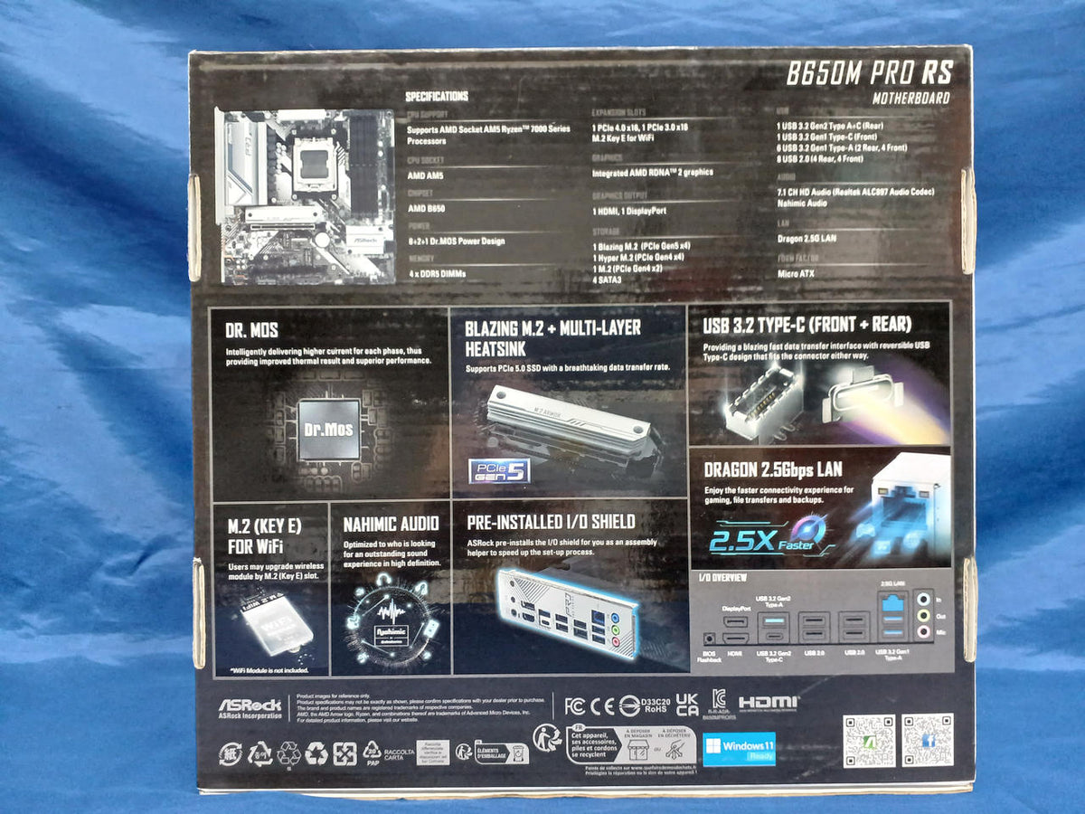 ASROCK B650 motherboard B650M PRO RS