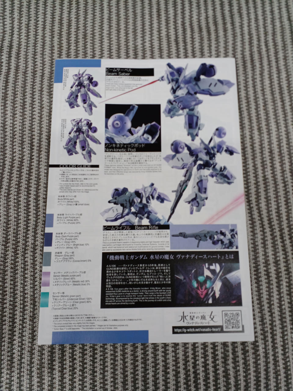 BANDAI SPIRITS Plastic Model 1/144 Begil Beuttorsch (Kenanzi Squad unit / Ridrik Squad unit unit)