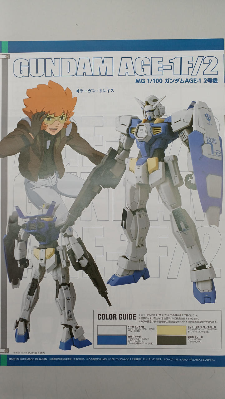 Bandai Mobile Suit Gundam AGE MG Gundam AGE-12 - Banzai Thrifting | BanzaiHobby