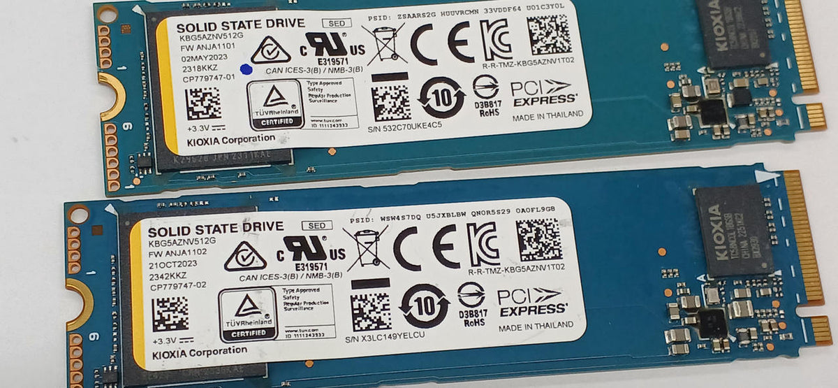 KIOXIA M.2 NVME 512GB 2-Disc Set KBG5AZNV512G - Banzai Thrifting | BanzaiHobby