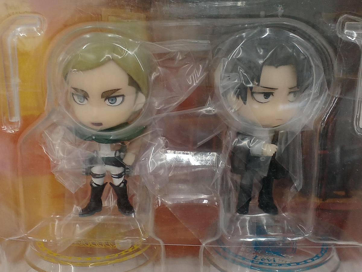 BANPRESTO Erwin & Levi Chibikyun Characters Ichiban Kuji Attack on Titan ~ Fly! Survey Corps!! ～ - Banzai Thrifting | BanzaiHobby