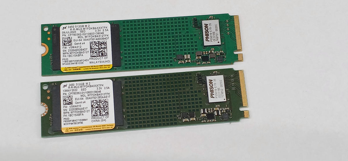 MICRON M.2 NVME 512GB 2-Disc Set MTFDKBA512TFK - Banzai Thrifting | BanzaiHobby