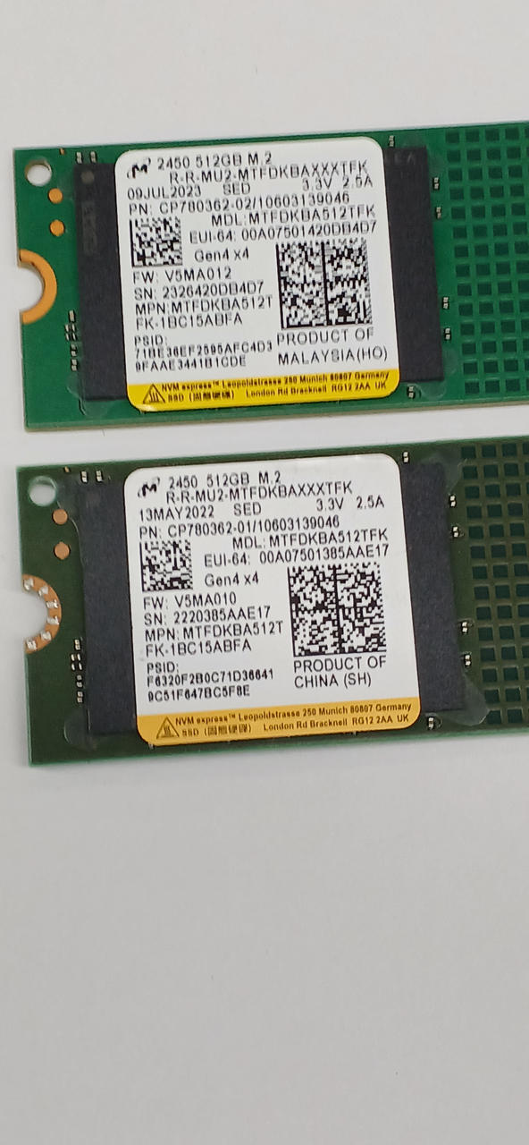 MICRON M.2 NVME 512GB 2-Disc Set MTFDKBA512TFK - Banzai Thrifting | BanzaiHobby
