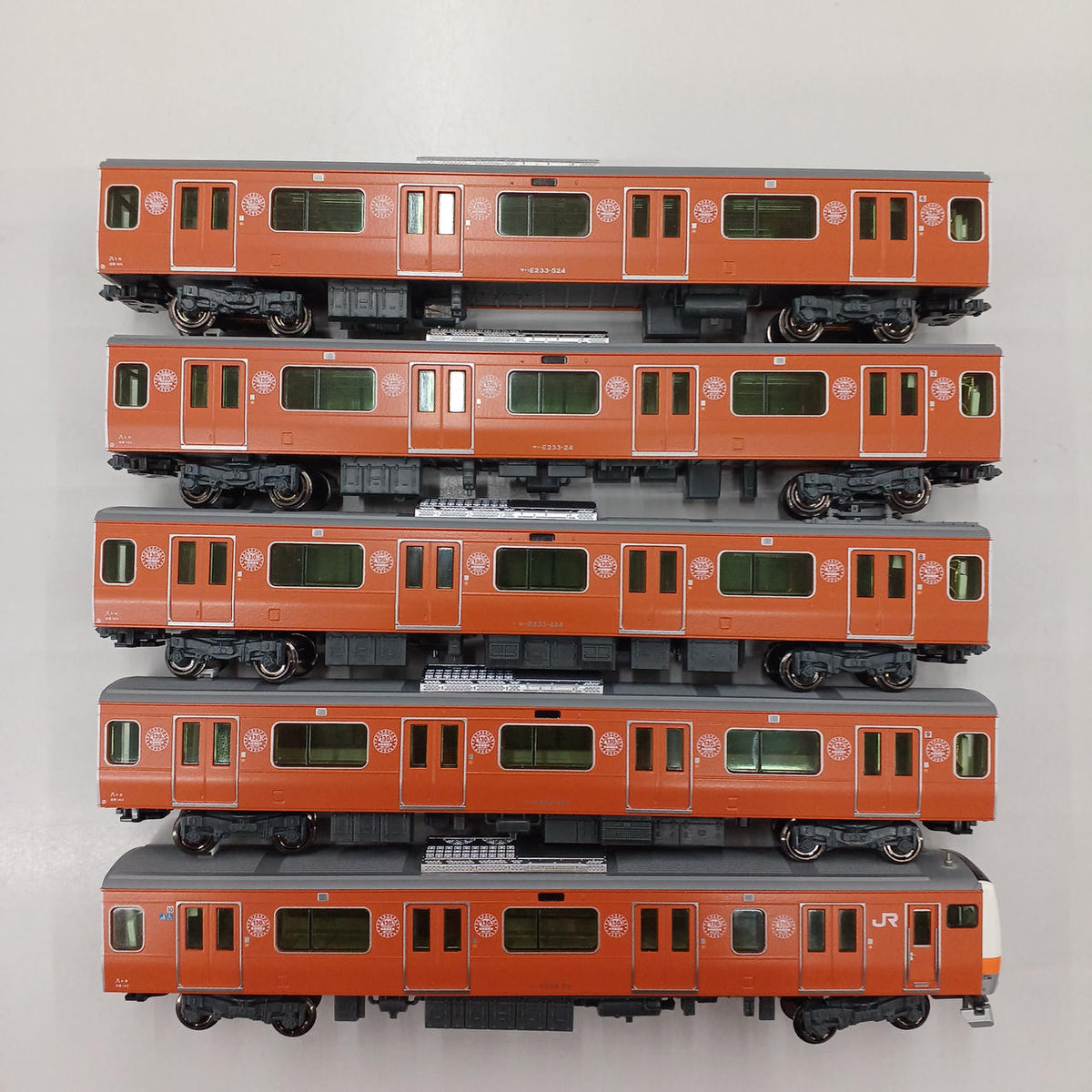 KATO E233 Series Chuo Line 130th Anniversary Wrapped Formation 10-Car Set A & B - Banzai Thrifting | BanzaiHobby