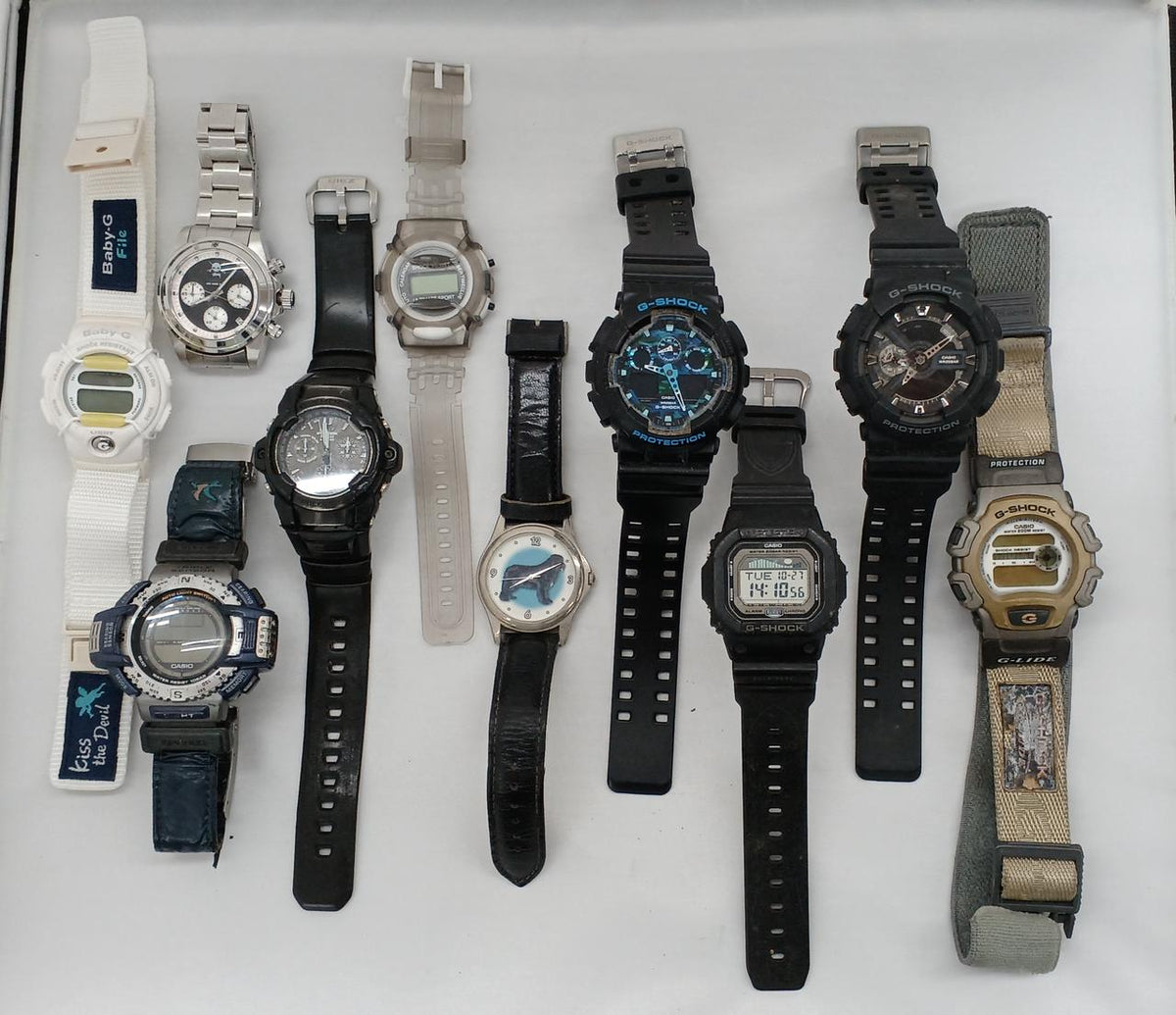 G-SHOCK PROTREK and others Junk Item Wristwatches 10-Piece Set Junk Items Wristwatches Bulk Sale - Banzai Thrifting | BanzaiHobby