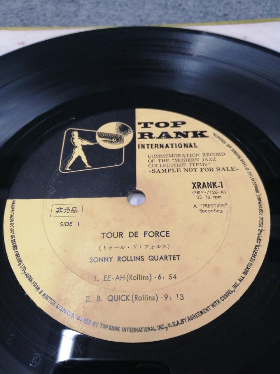 TOP LANK SONNY ROLLINS TOUR DE FORCE