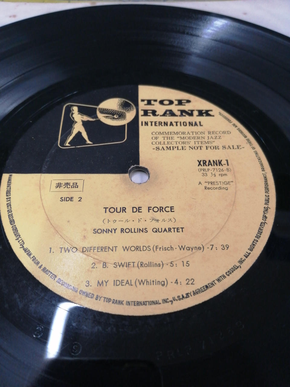 TOP LANK SONNY ROLLINS TOUR DE FORCE