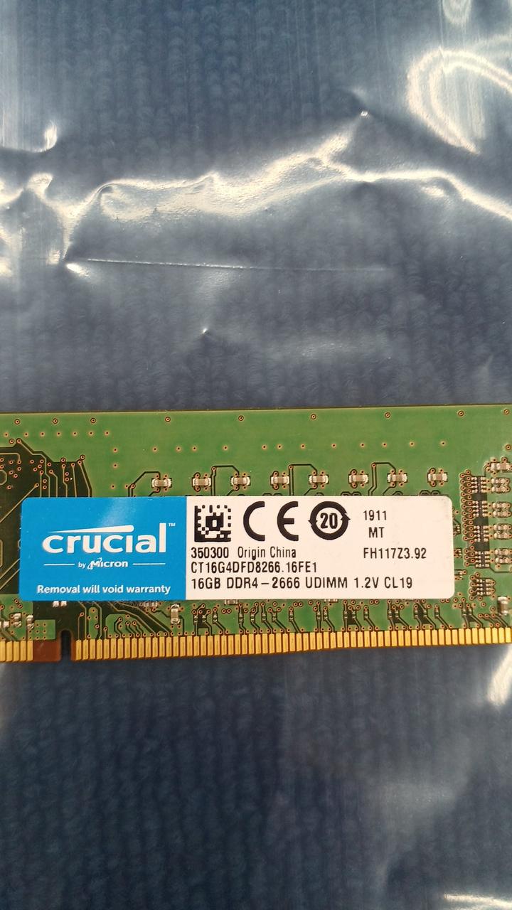CRUCIAL DDR4 Desktop Memory CT16G4DFD8266.16FE1