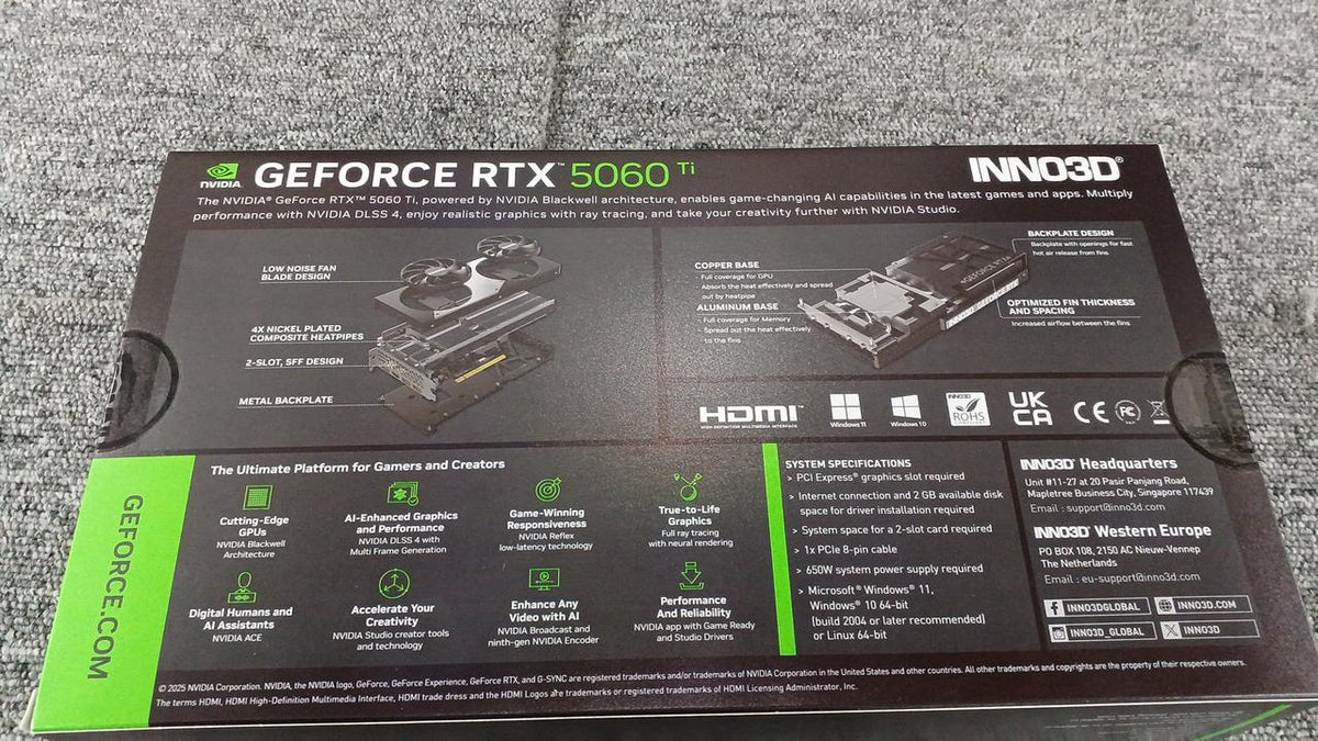 NVIDIA Unopened Graphics Card GEFORCE RTX 5060TI 8GB