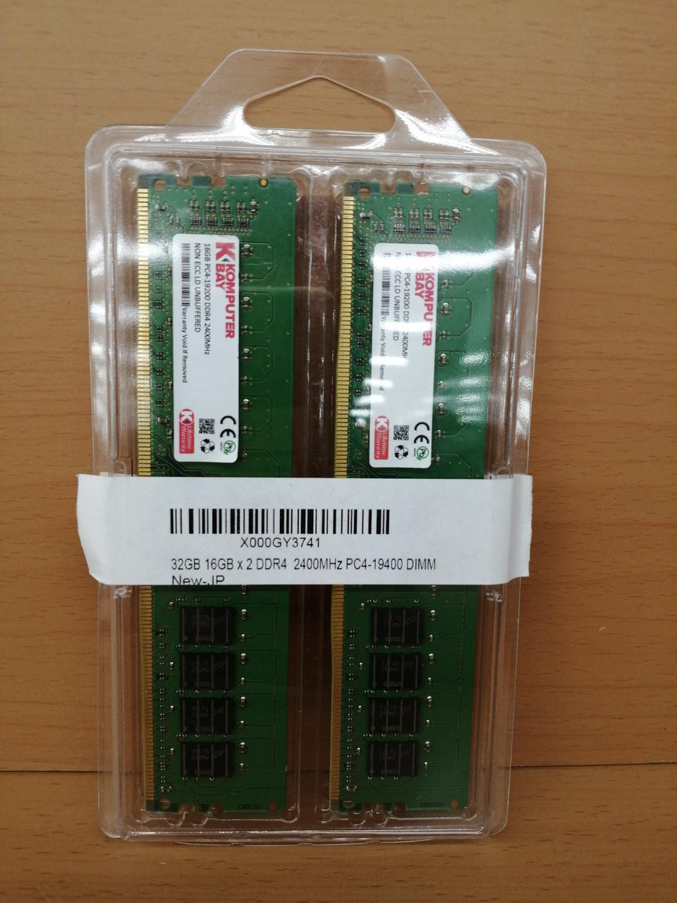 KONPUTER BAY PC Memory 16GB PC4-19200 DDR4 2400MHZ
