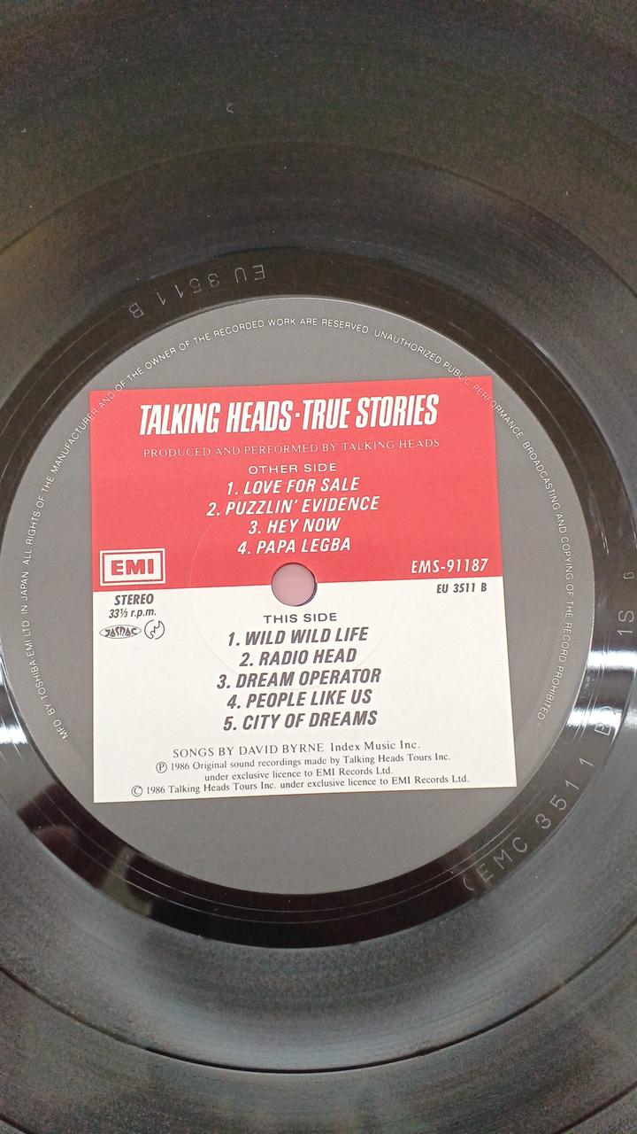 Toshiba EMI Western Music Talking Heads / True Stories