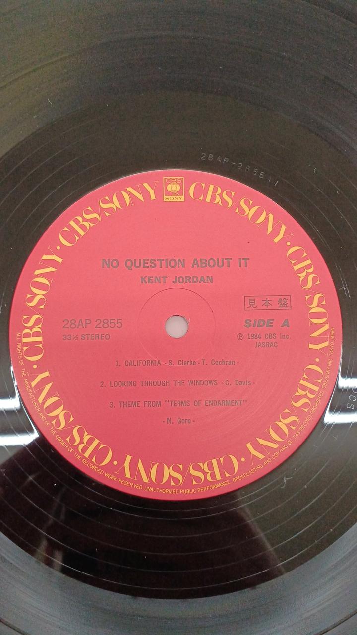 CBS/SONY JAZZ Kent Jordan / No Question About It