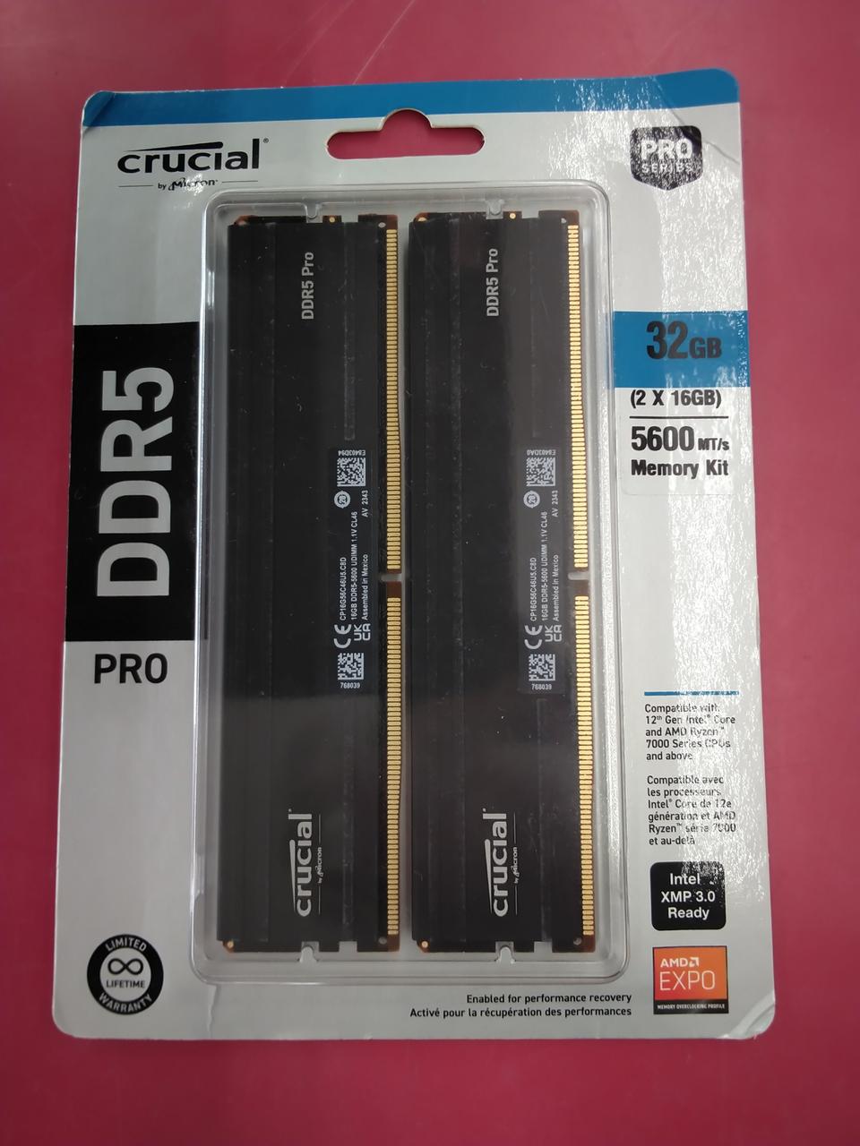 CRUCIAL DDR5 Memory CP2K16GB55C48UB