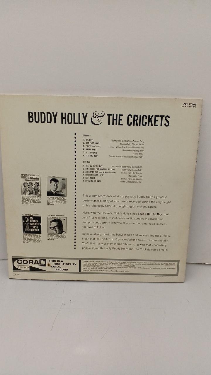 CORAL BUDDY HOLLY AND THE CRICKETS CRL 57405