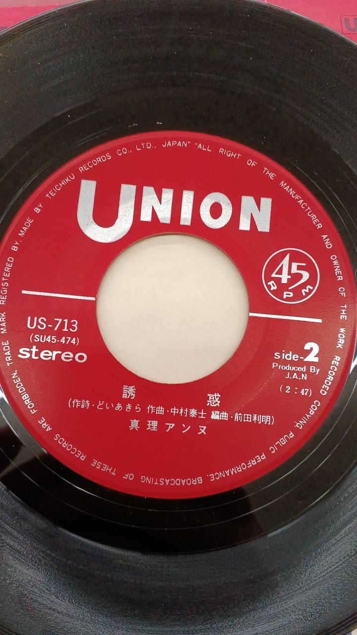 Union Records Japanese Music Mari Anne / Love Lost in Lies