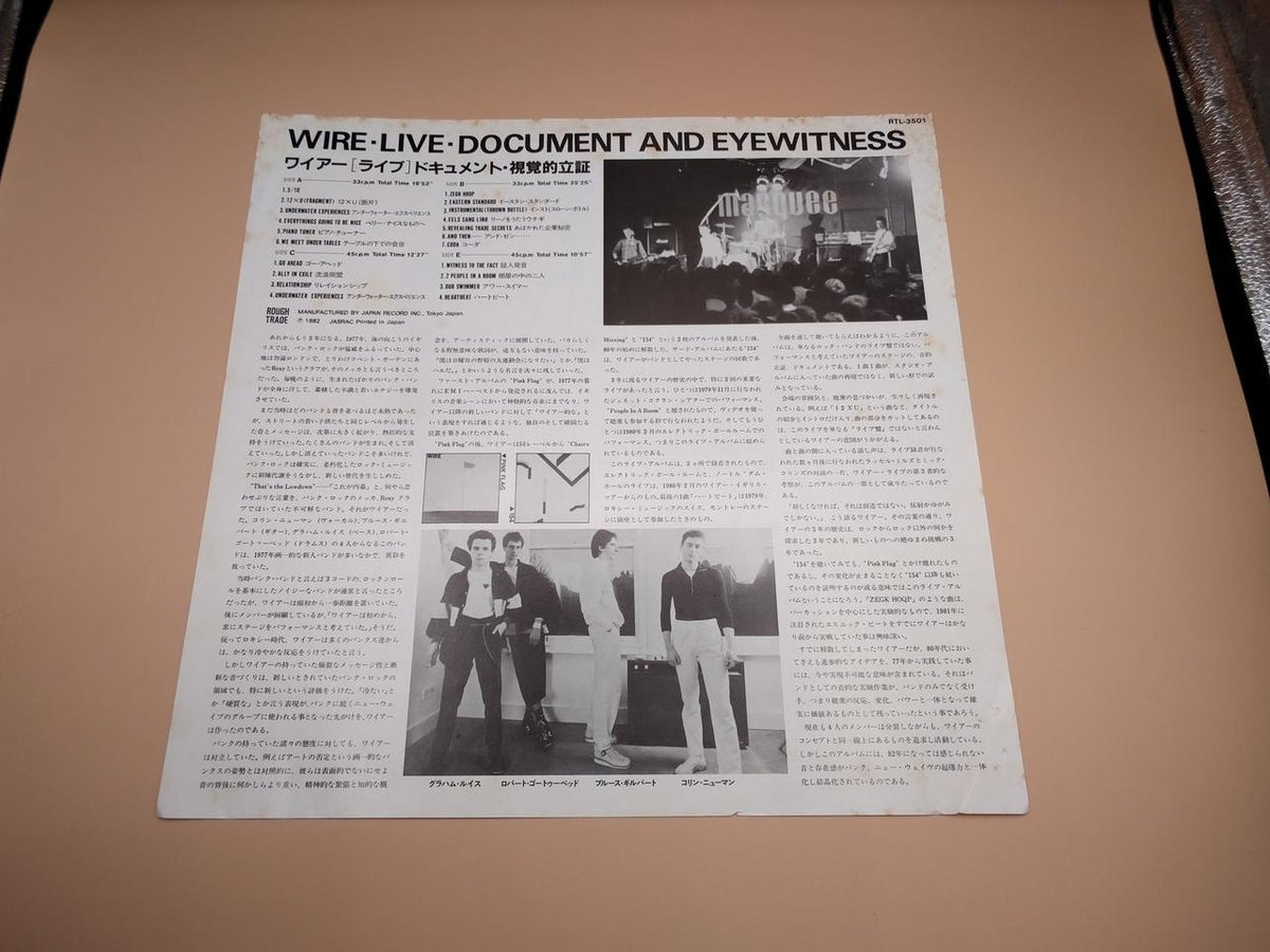 ROUGH TRADE LP Western Music WIRE D-E RTL-3501