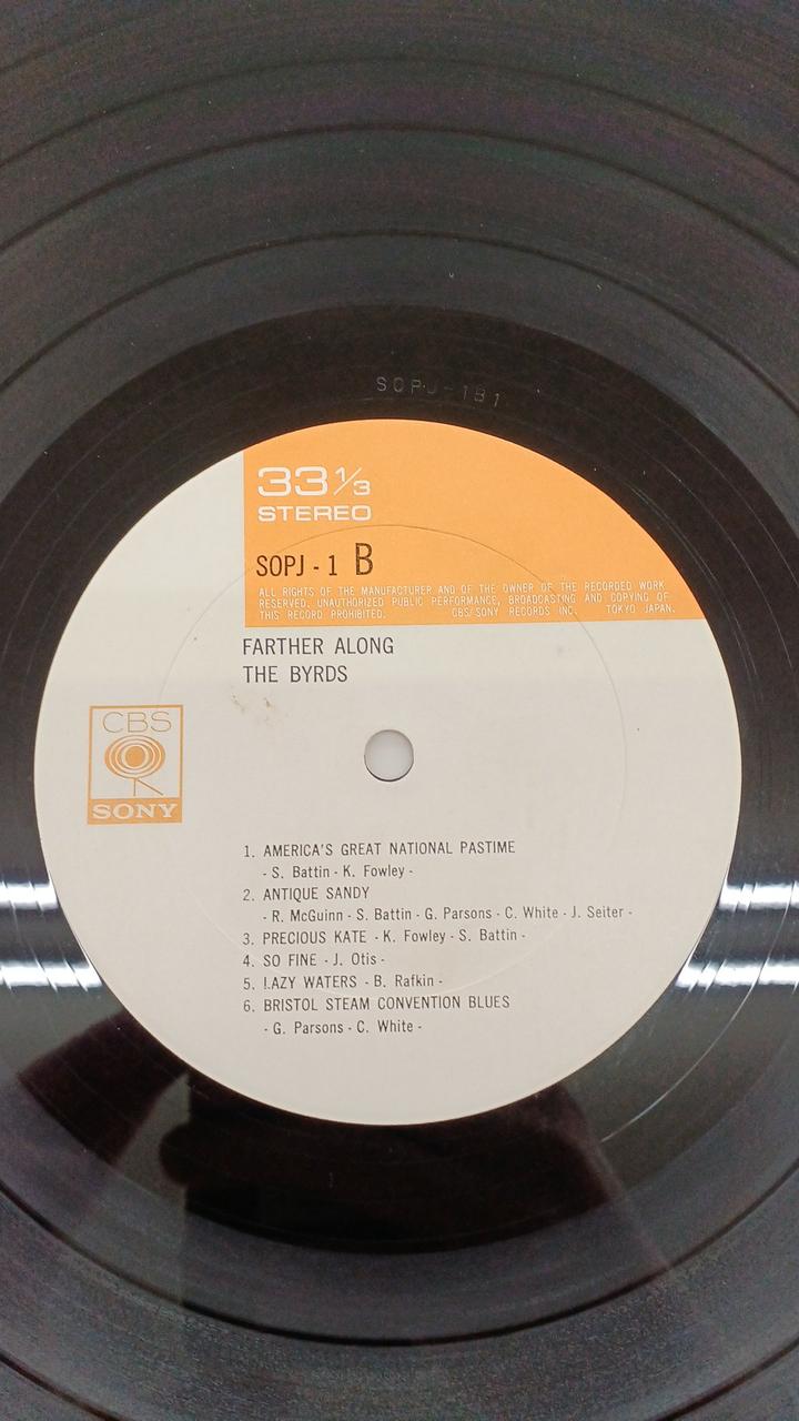 CBS Sony Western Music THE BYRDS/FARTHER ALONG