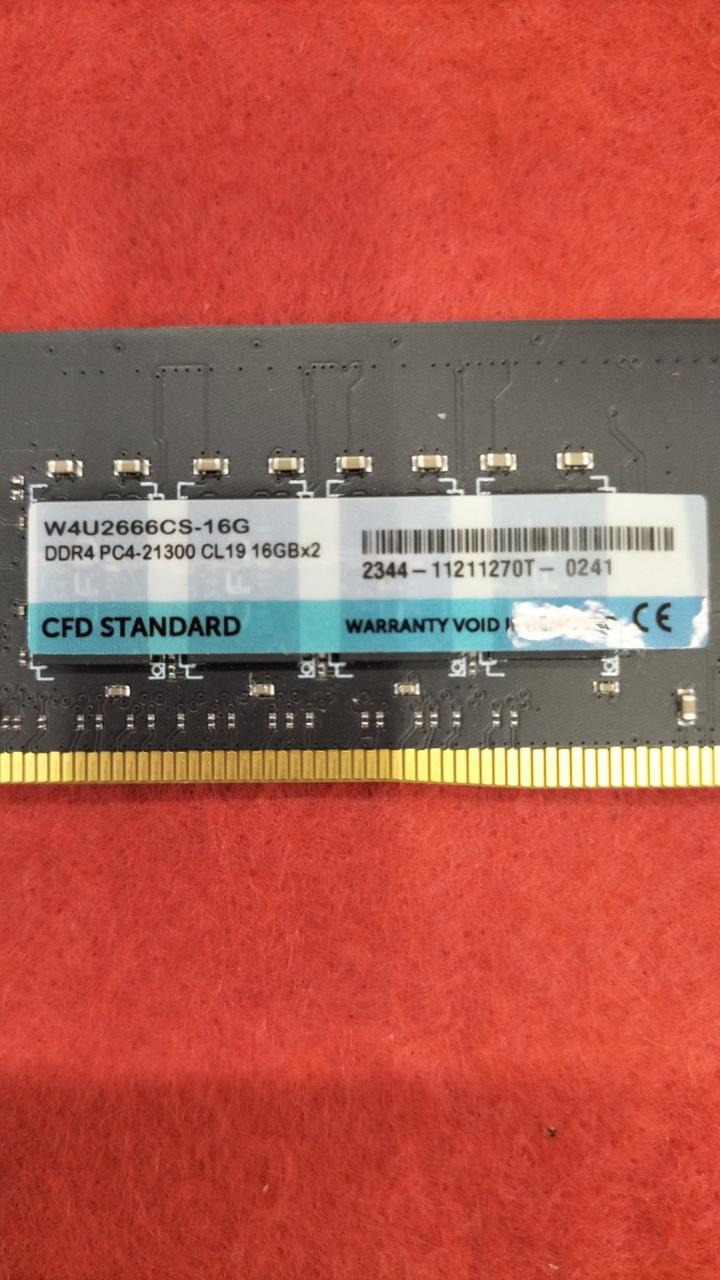 CFD DDR4 Memory W4U2666CS-16G×2