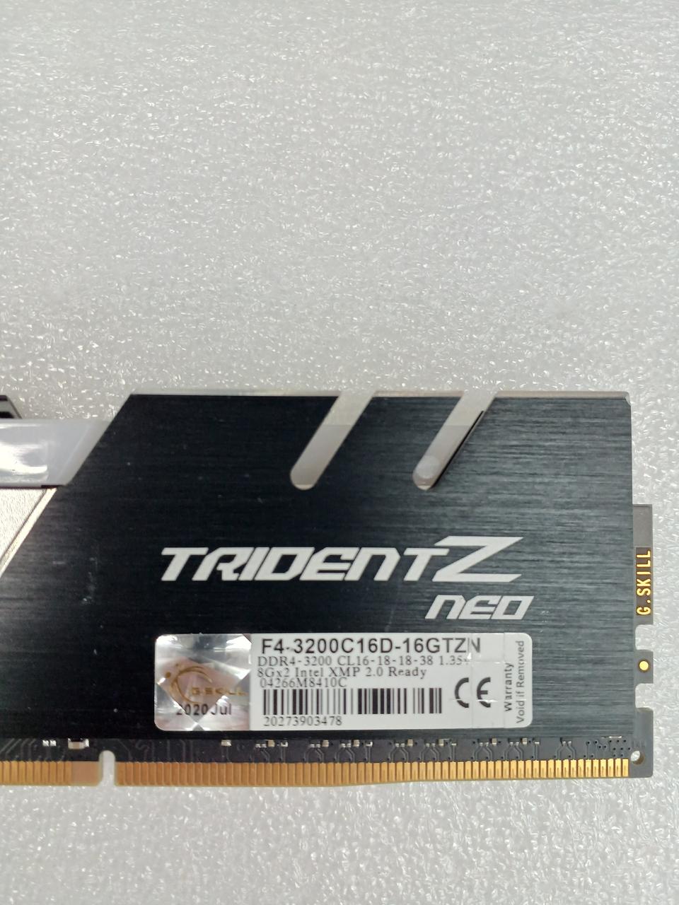 G.SKILL [8GBx2] DDR4 Memory F4-3200C16D-16GTZN