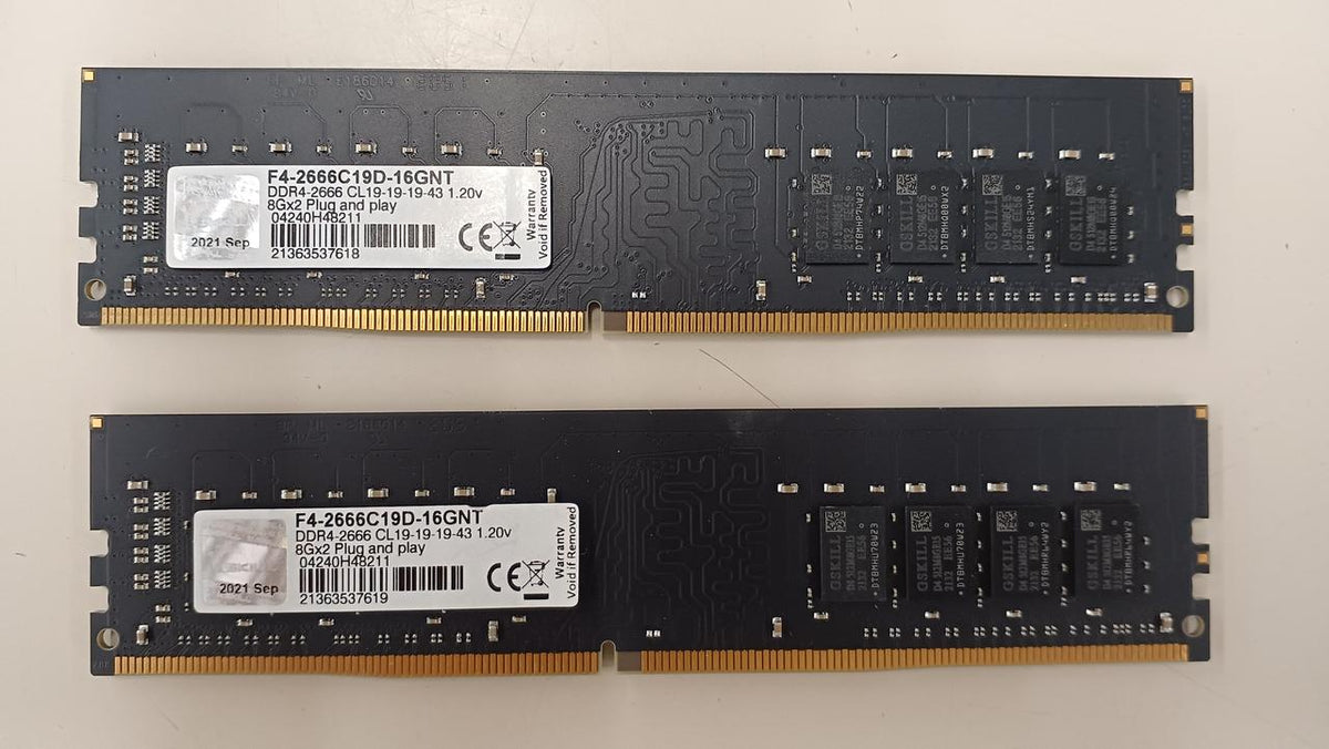 G.SKILL DDR4 F4-2666C19D-16GNT