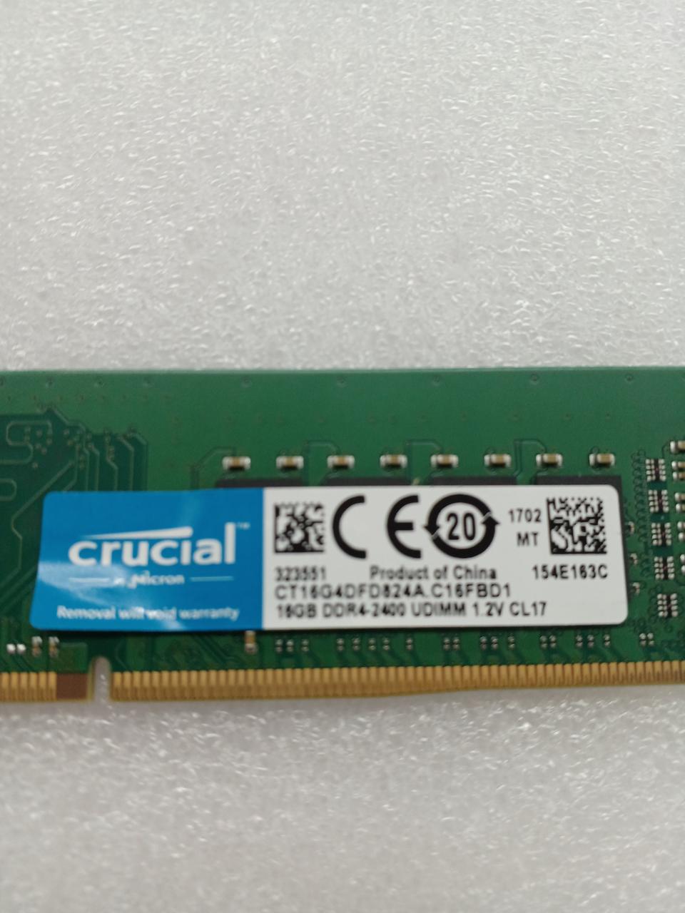 CRUCIAL [16GBx2] DDR4 memory CT16G4DFD824A. C16FBD1