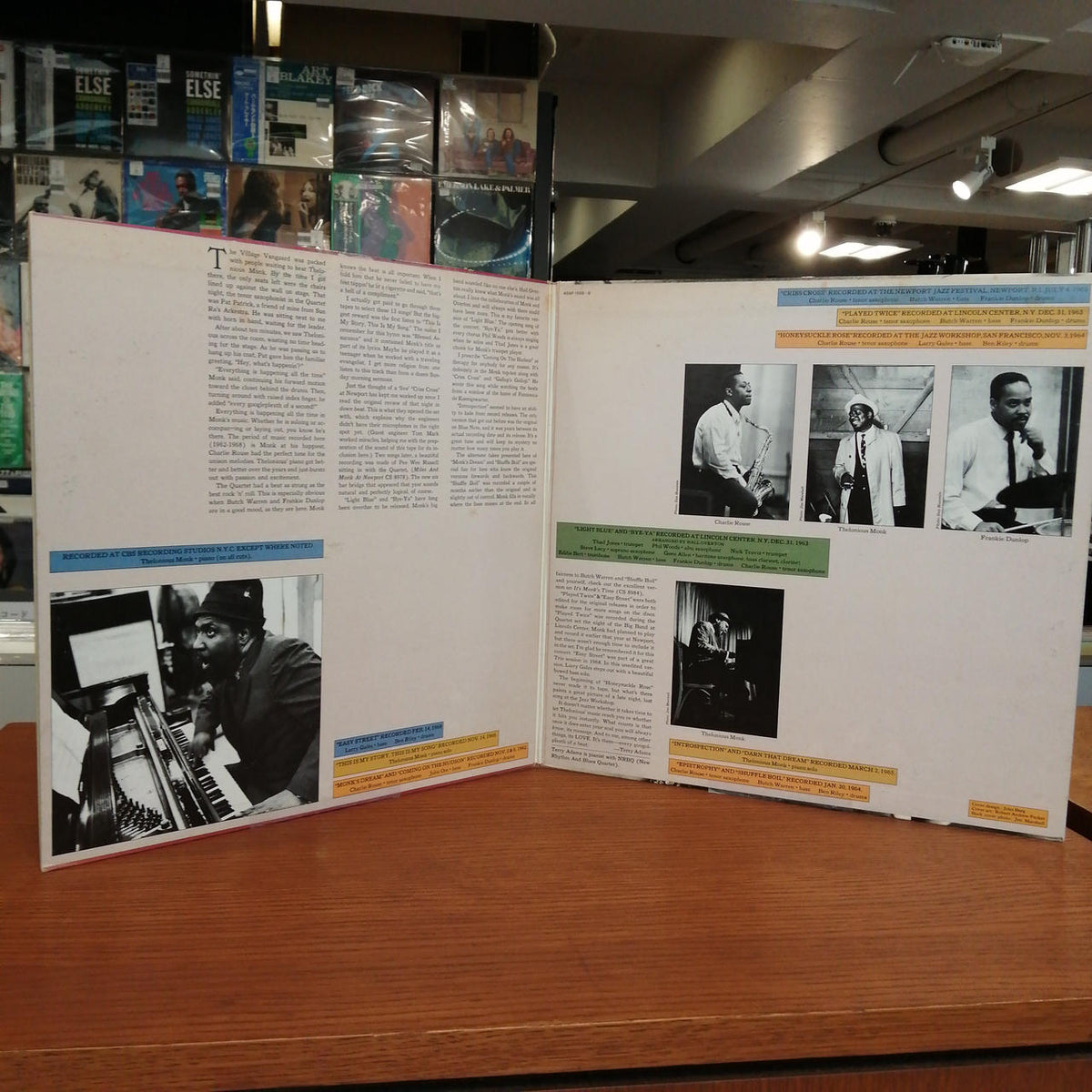 CBS/SONY THELONIOUS MONK/ALWAYS KNOW 40AP 1568-69