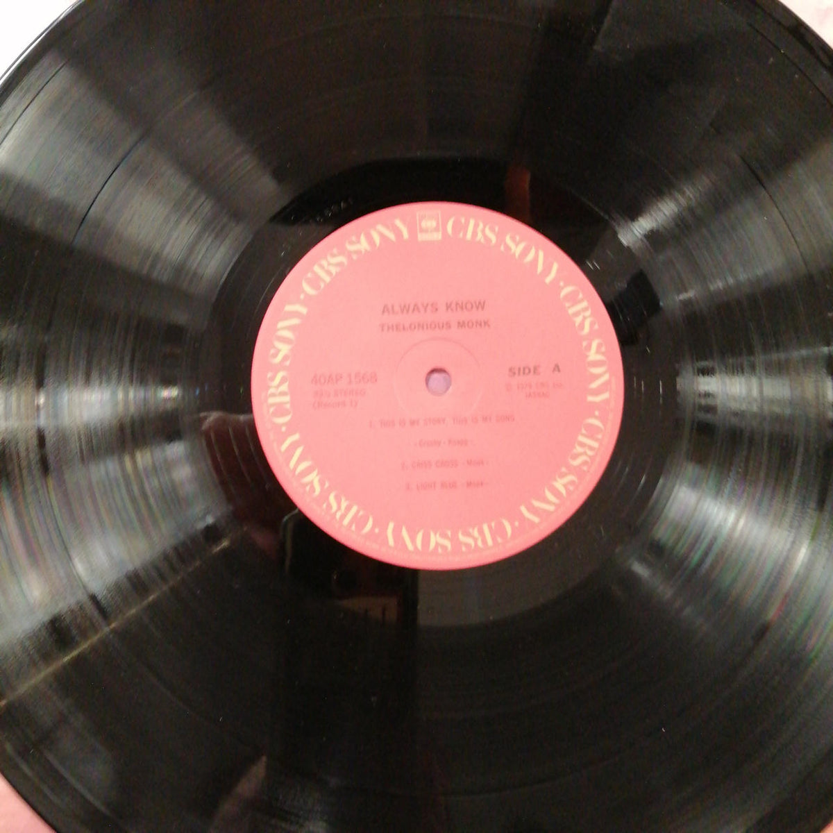 CBS/SONY THELONIOUS MONK/ALWAYS KNOW 40AP 1568-69