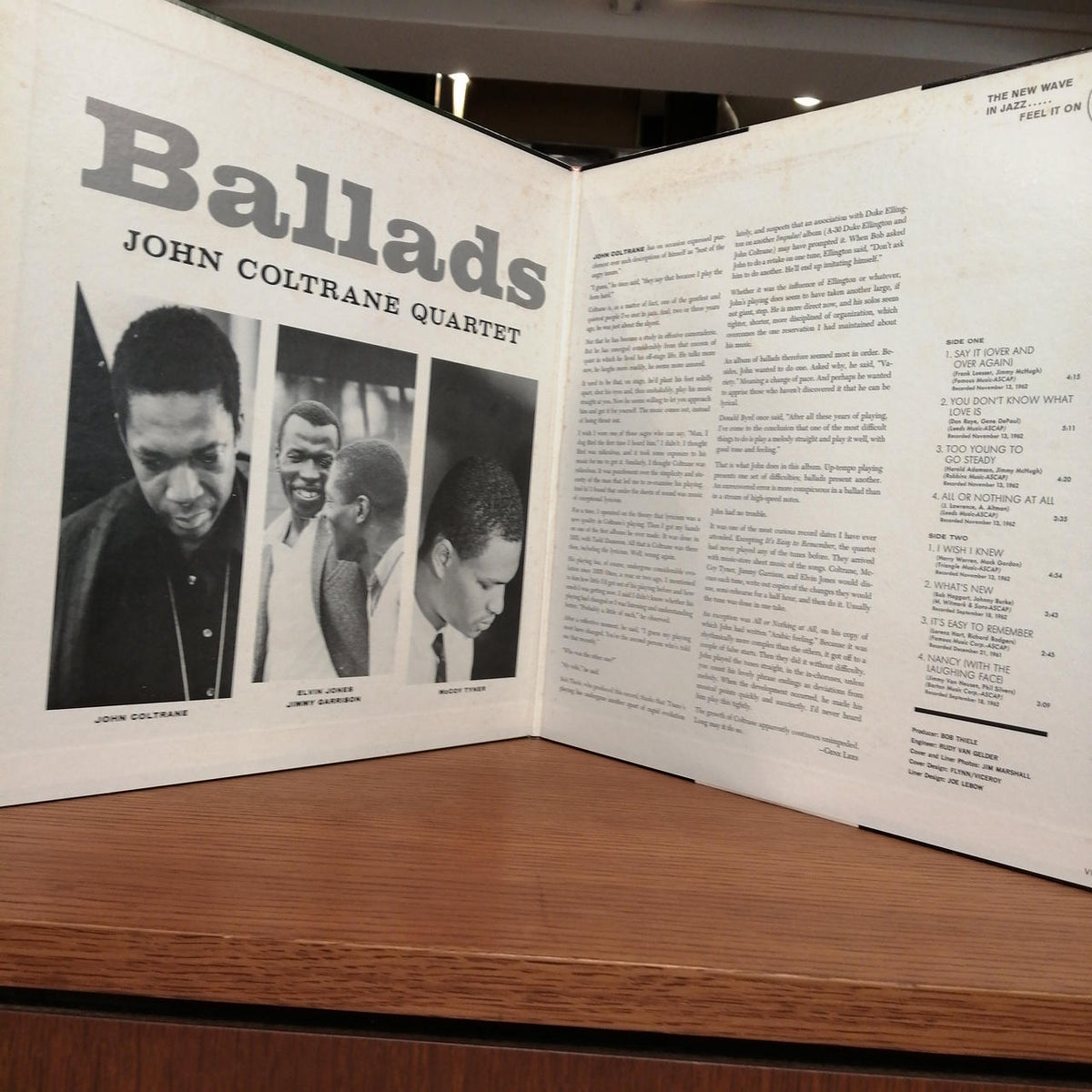IMPULSE!/MCA RECORDS JOHN COLTRANE QUARTET/BALLADS VIM-4606