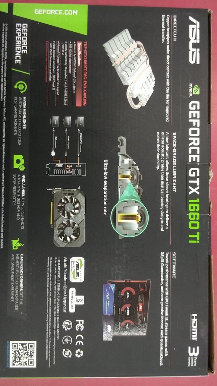 ASUS Graphics Board: TUG-GTX1660TI