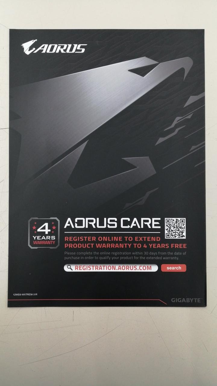 AORUS Graphics Board: GV-N208TAORUSX WB-11GC