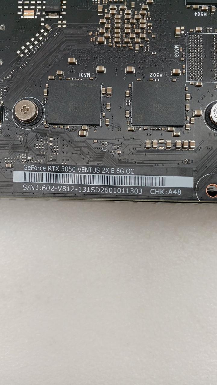 MSI Graphics Card: RTX 3050 VENTUS 2X E 6G OC