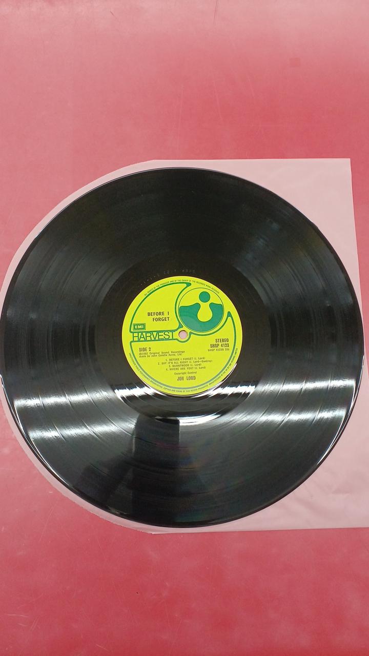 Harvest Western Music John Lord / Before I Forget