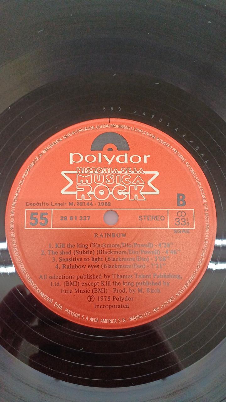 Polydor Western Music RAINBOW/HISTORIA DE LA MUSICA