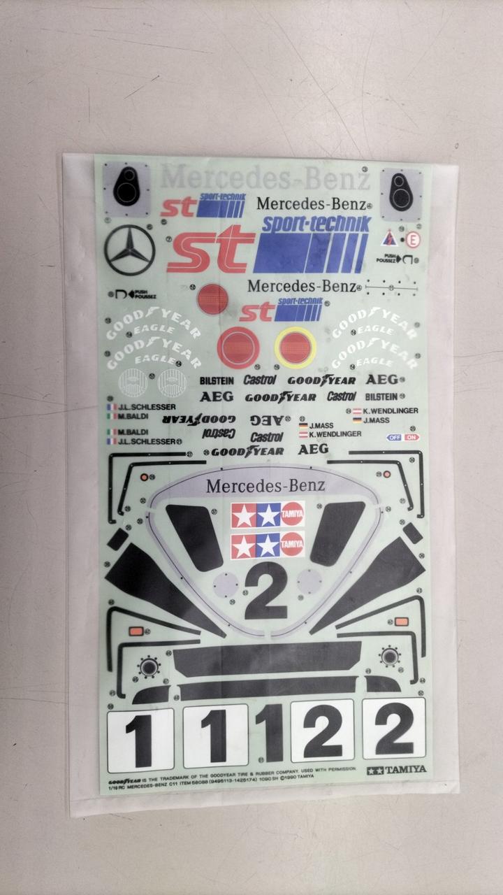 TAMIYA Electric RC Car Spare Parts 1/10 Mercedes-Benz C11 Spare Body Set