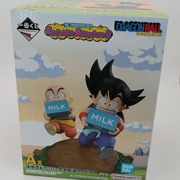 BANDAI Dragon Ball Ichiban Kuji A Prize: Son Goku & Krillin Milk