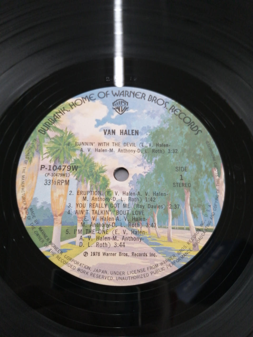 Warner Pioneer VAN HALEN The Flame Ignition