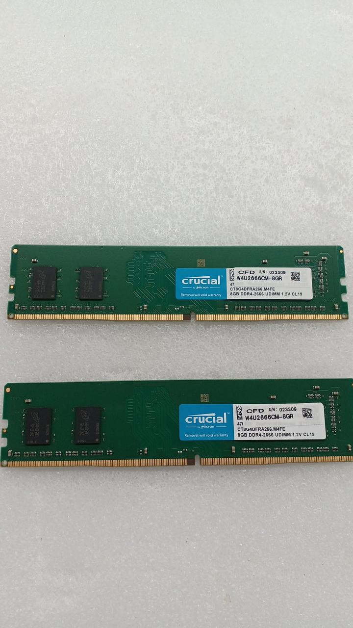 CRUCIAL [8GBx2] DDR4 Memory W4U2666CM-8GR