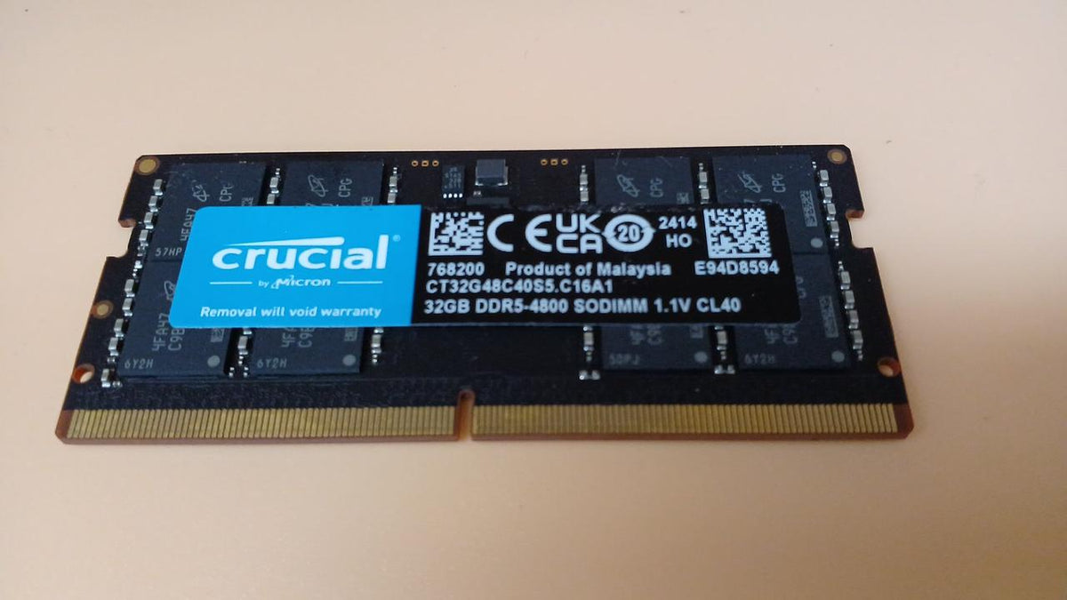 CRUCIAL Memory for Notebooks CT32G48C40S5