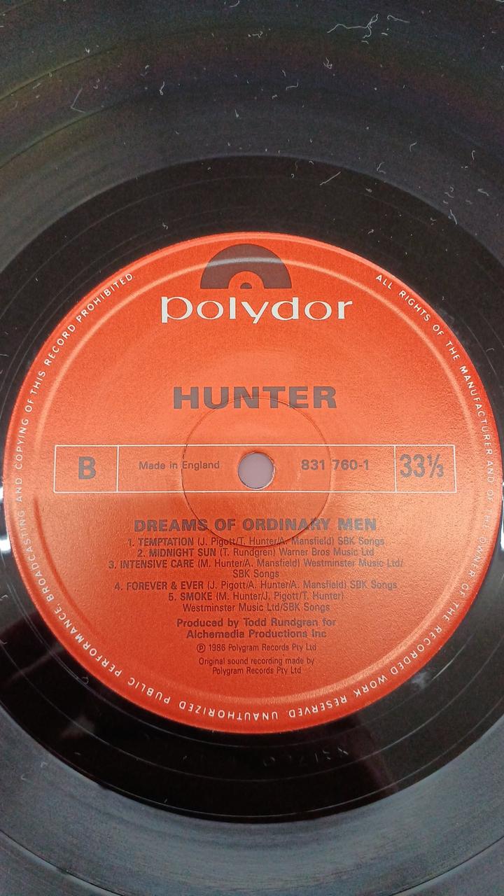 Polydor Western Music DREAMS OF ORDINARY MEN/HUNTER