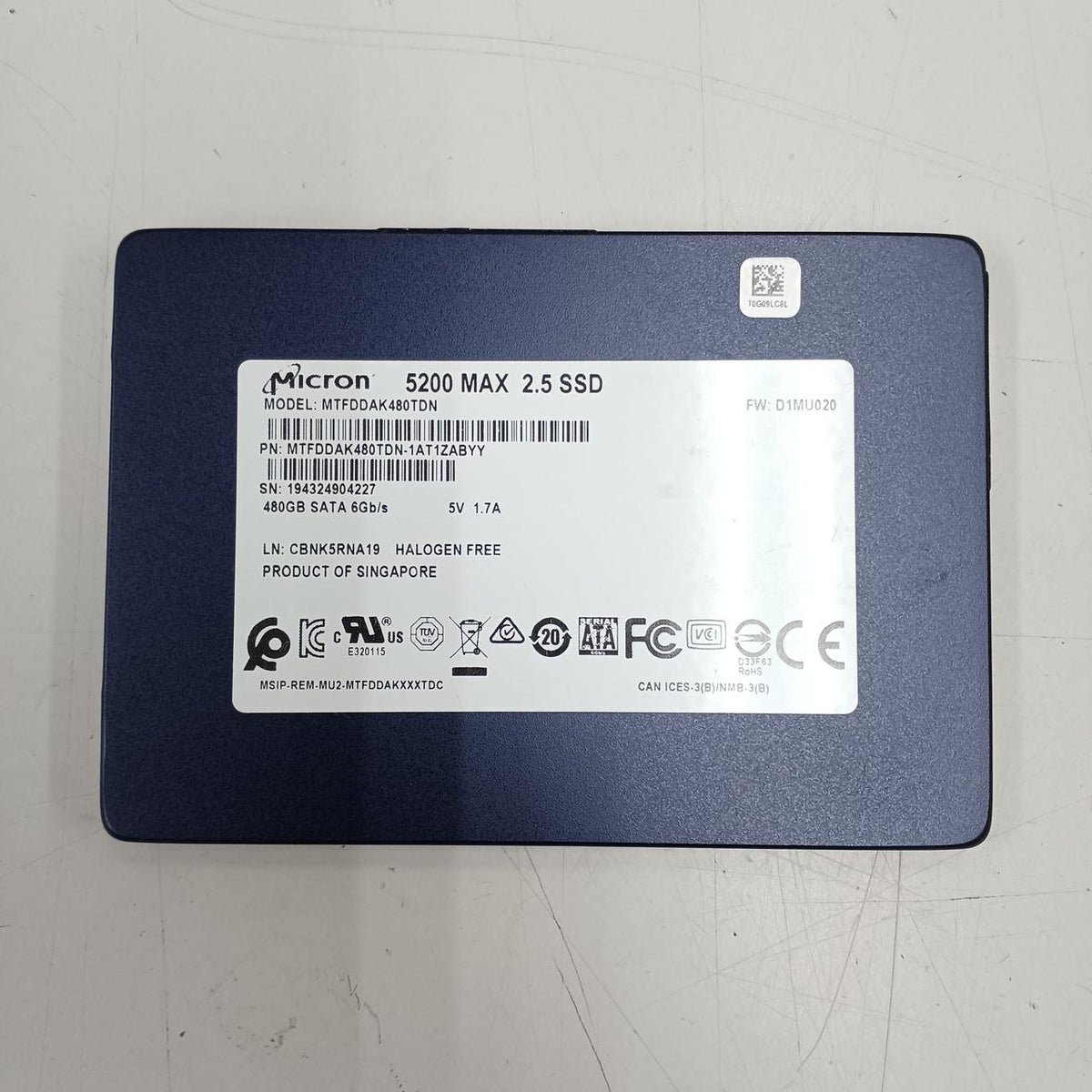 MICRON SSD MTFDDAK480TDN