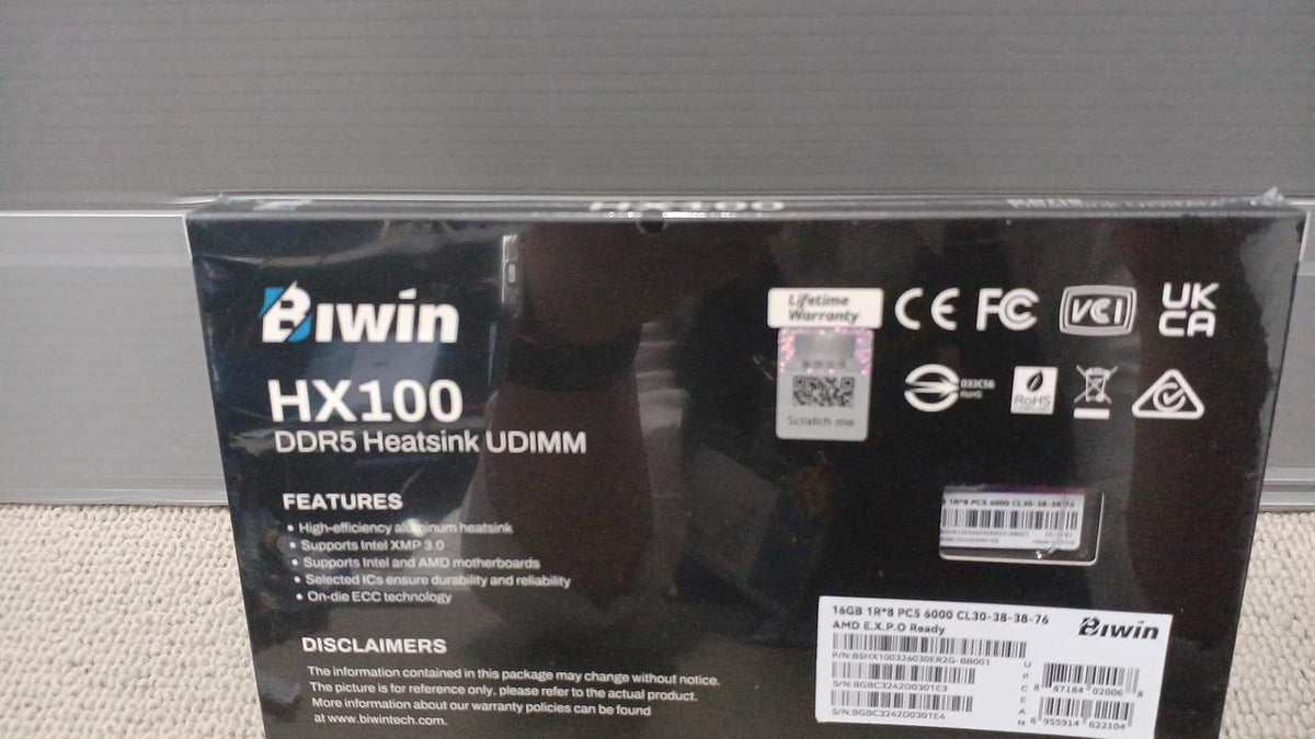 BIWIN Memory B5HX100326030ER2G-BB001