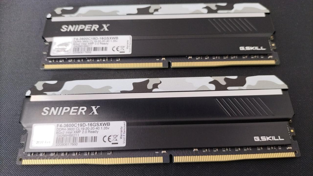 G.SKILL Memory: F4-3600C19D-16GSXWB