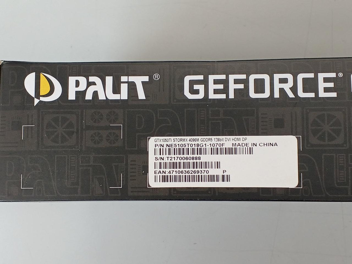 PALIT Graphics Card: GTX1050TI/4GB