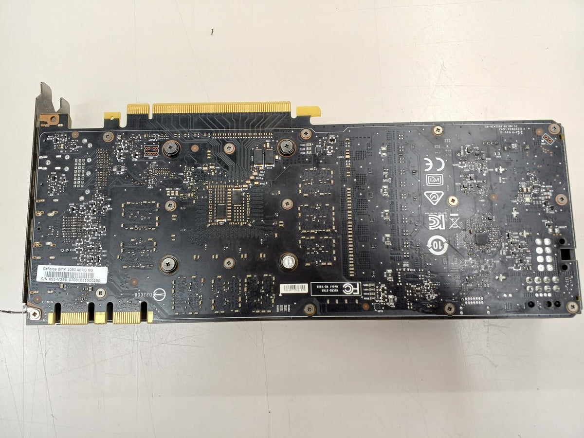 MSI Graphics Board: GTX 1080 AERO 8G