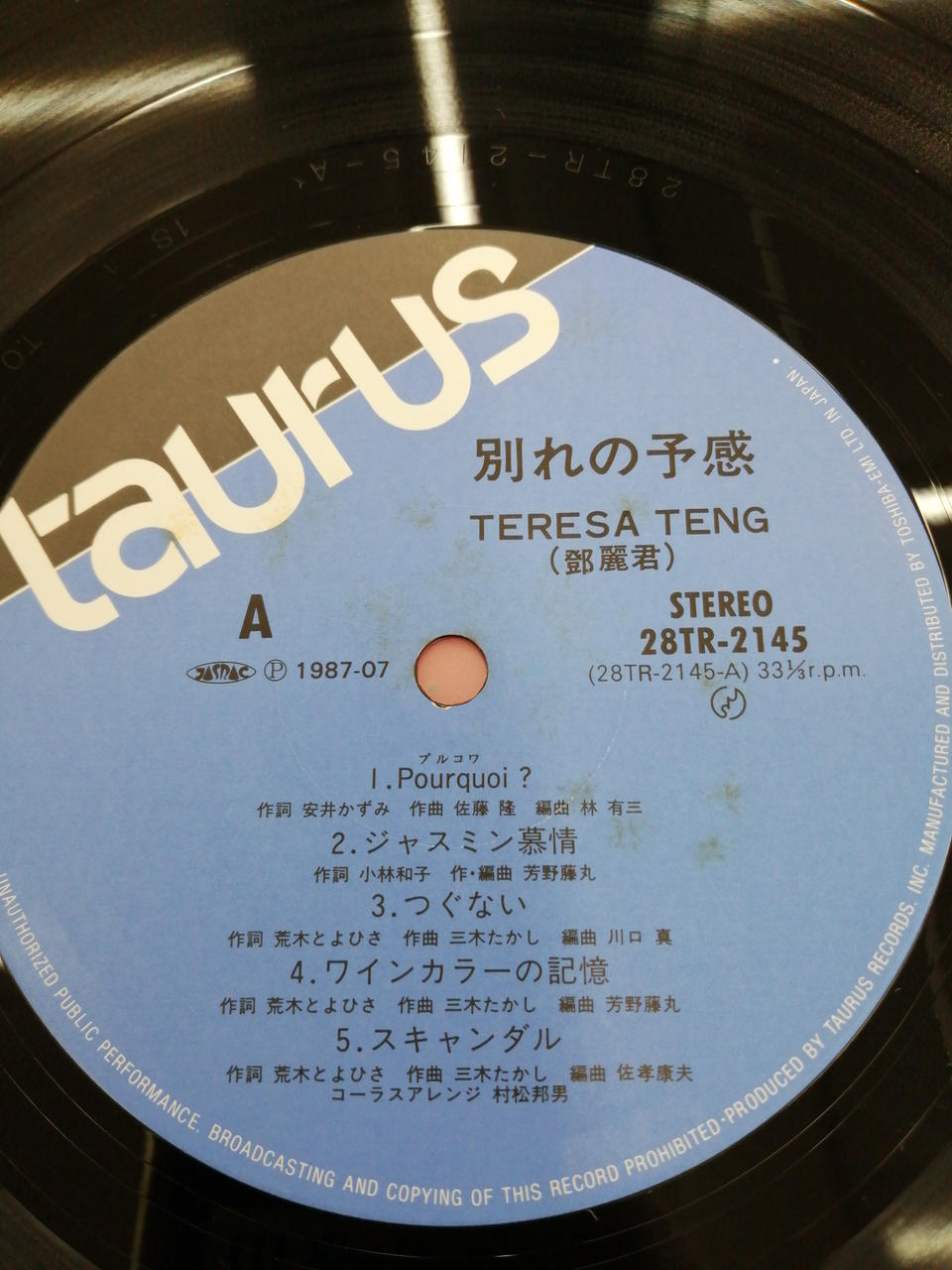 TAURUS Western Music: A Premonition of Separation
