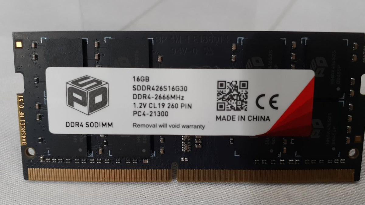SPD Memory: DDR4-2666 16GB
