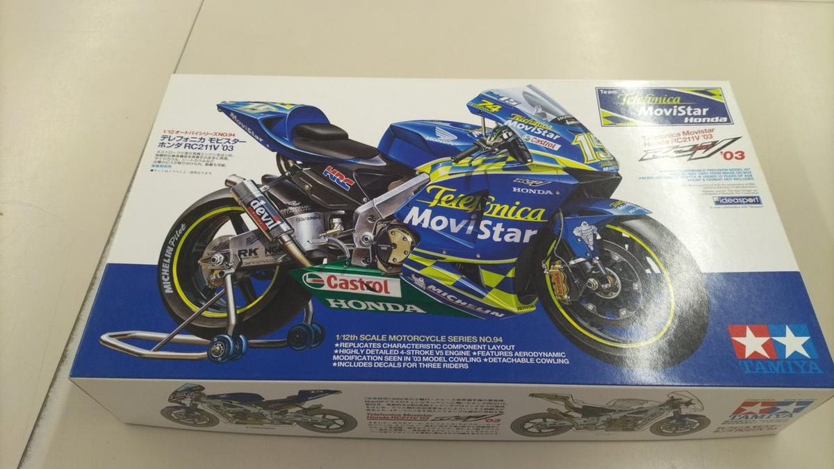 TAMIYA 1/12 Telefónica Movistar Honda RC211V 03 - Banzai Thrifting | BanzaiHobby