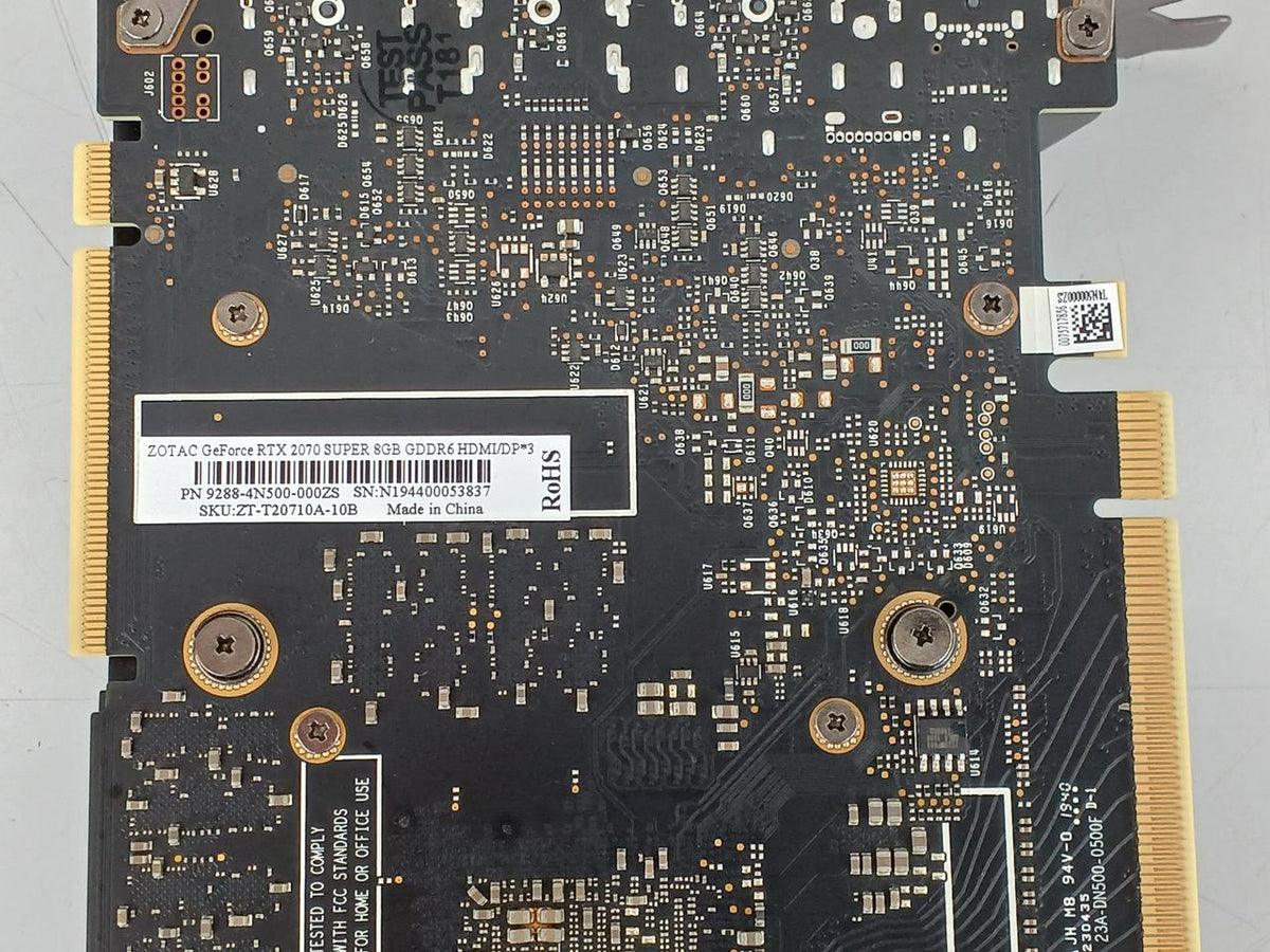ZOTAC Graphics Card: RTX 2070 SUPER 8GB GDD6