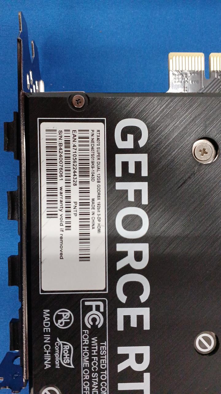 PALIT Graphics Card RTX4070 SUPER DUAL 12GB