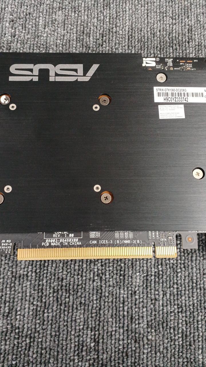 ASUS Graphics Board: STRIX-GTXI1060-DC2O6G